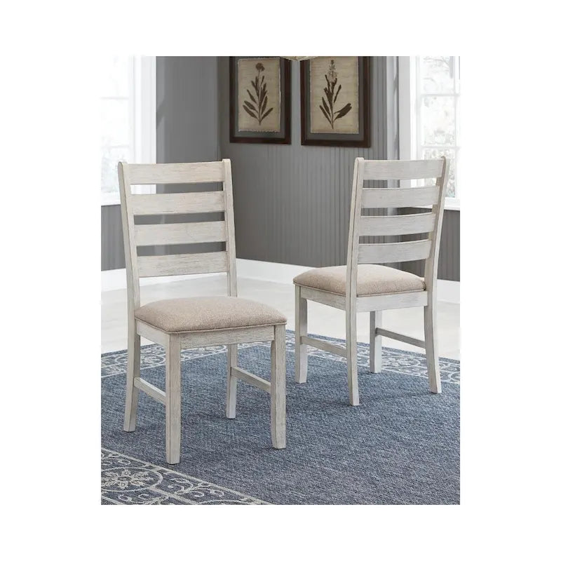 Signature Design by Ashley Skempton Whitewashed Dining Chairs (Set of 2)