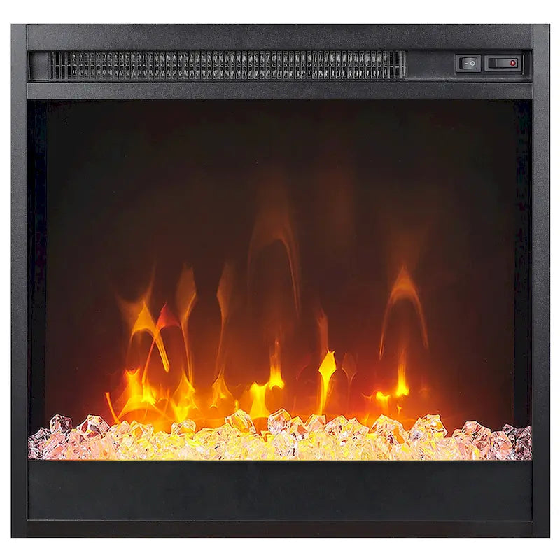 Chabot TV Stand with Crystal Fireplace