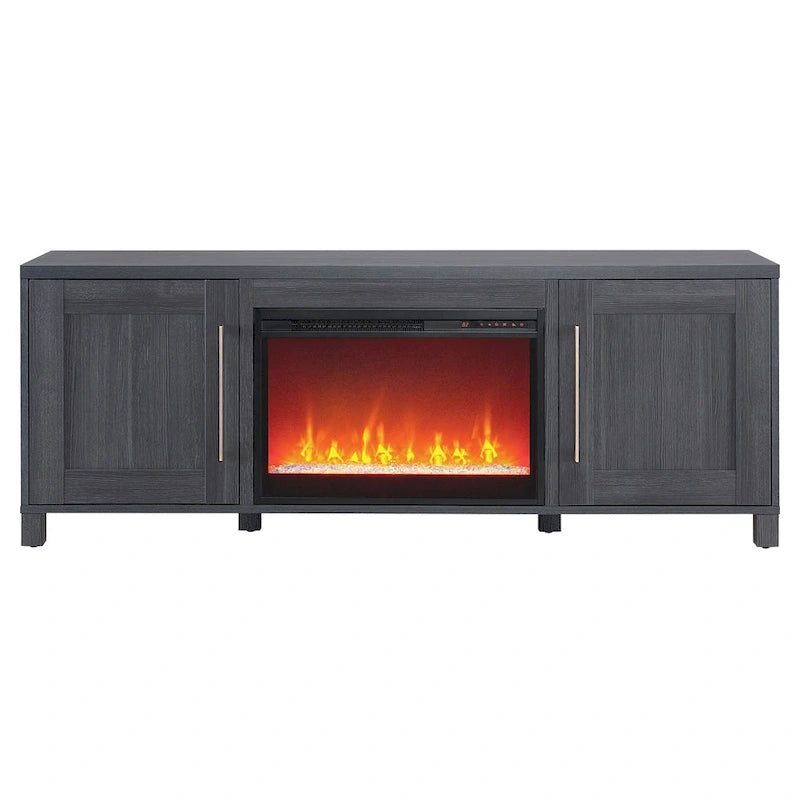 Chabot TV Stand with Crystal Fireplace
