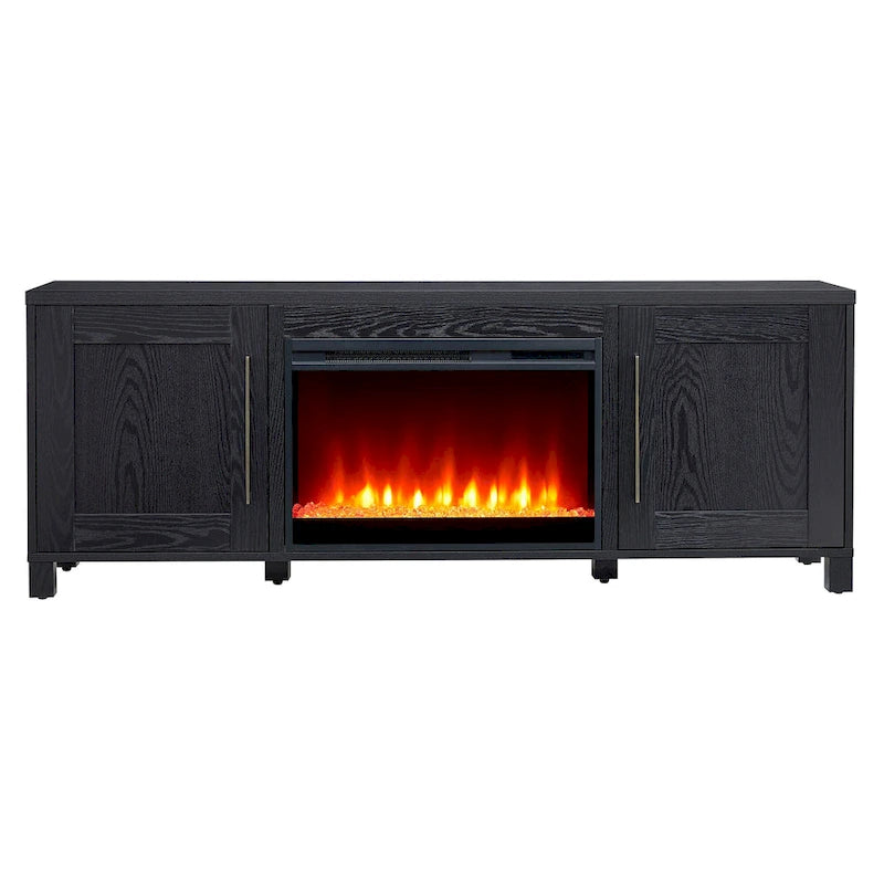 Chabot TV Stand with Crystal Fireplace