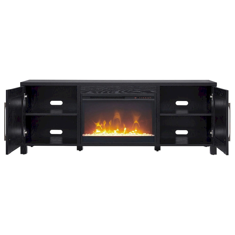 Chabot TV Stand with Crystal Fireplace