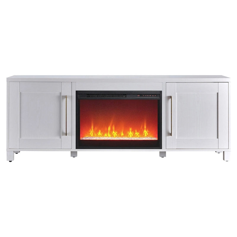 Chabot TV Stand with Crystal Fireplace