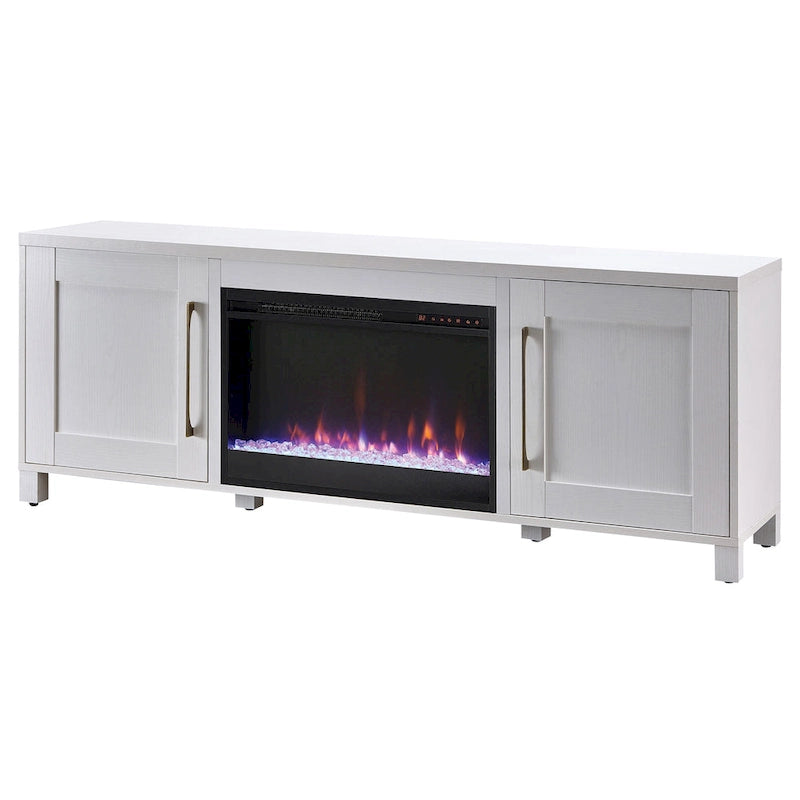 Chabot TV Stand with Crystal Fireplace