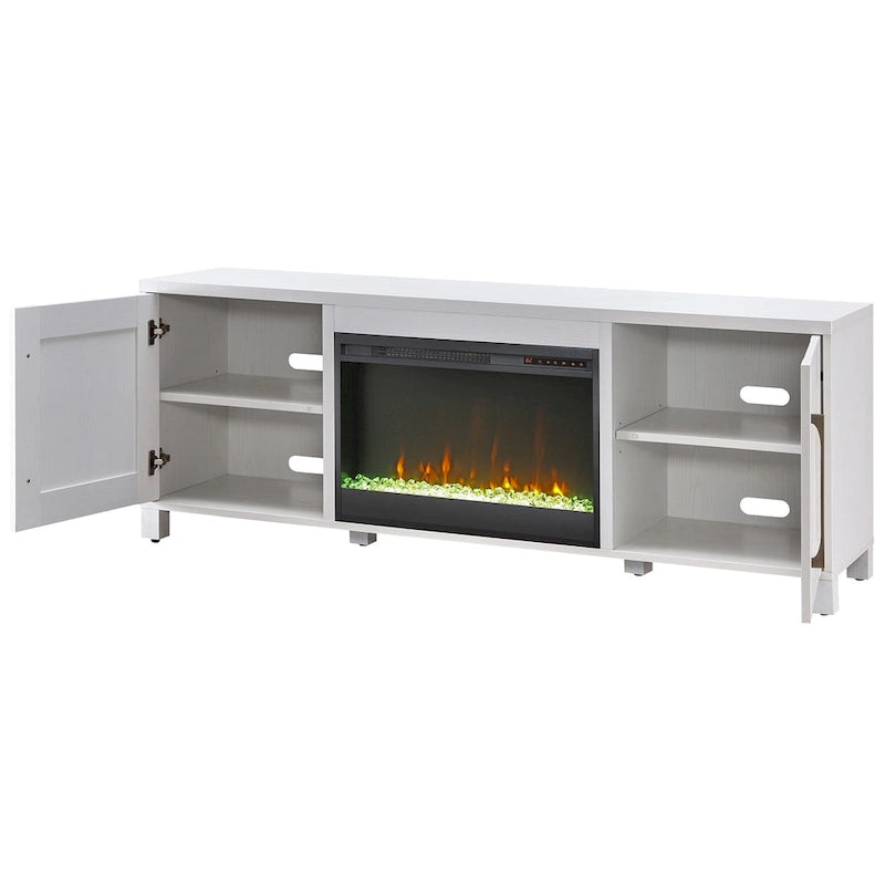 Chabot TV Stand with Crystal Fireplace