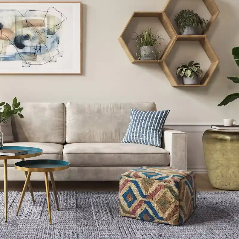 WYNDENHALL Mirella Boho Square Pouf