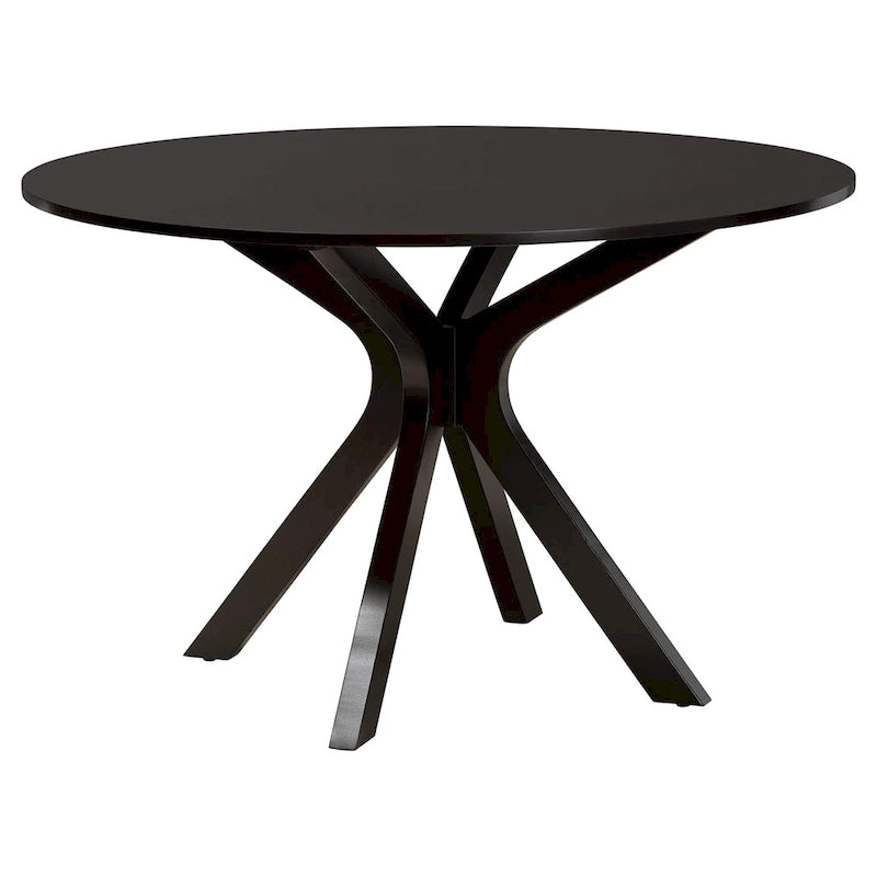 Luise Modern and Contemporary 5-Piece Wood Dining Set-Grey/Dark Brown