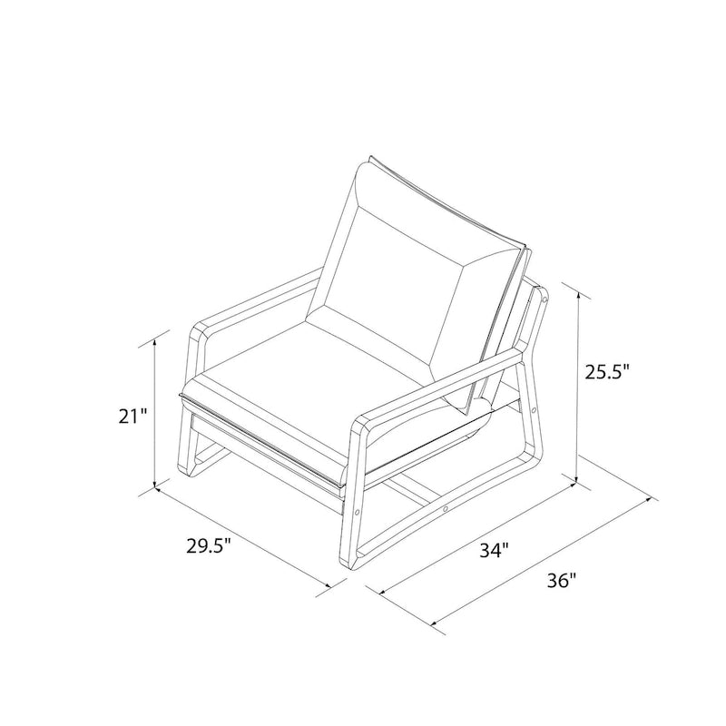 Avenue Greene Janae Sling Accent Chair