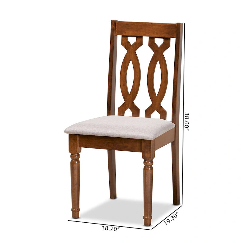 Cherese Modern and Contemporary 2-Piece Dining Chair Set