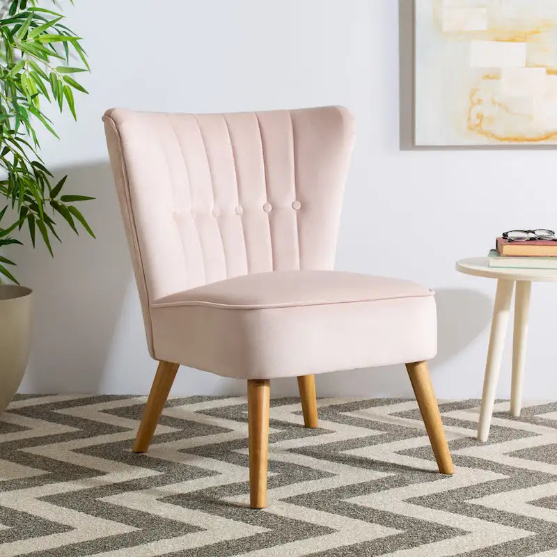 SAFAVIEH Adela Mid-Century Accent Chair - 25.6 x 27.2 x 31.1 - 26Wx27Dx31H