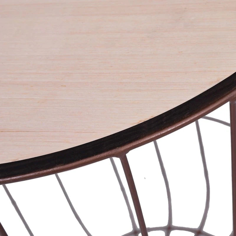 vidaXL Coffee Table Copper  15.6 MDF