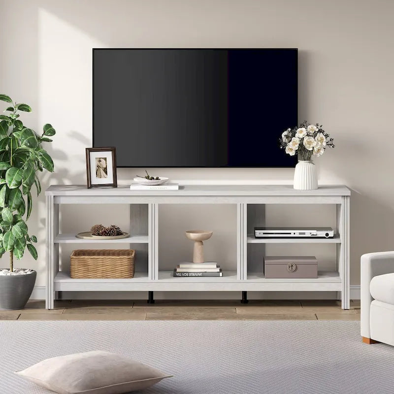 Classical 70 Inch TV Stand, TV Console Table for 75 Inch TV with LED