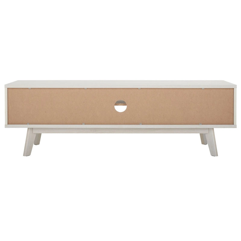 SAFAVIEH Teela Walnut 59-inch Storage Media TV Stand - 59 W x 15 L x 19 H - 59Wx15Dx19H