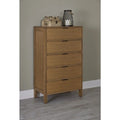 Progressive Brown Finish Rubberwood Strategy Chest