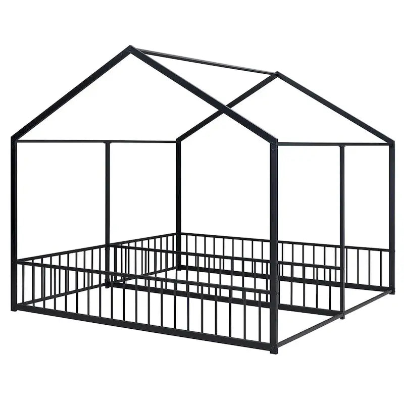 Merax Metal Twin Size House Platform Beds