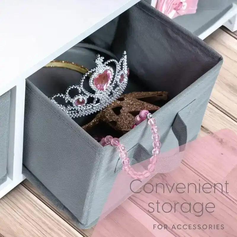 Dress Up Storage Kids Costume Organizer Center - 12D x 25W x 47H