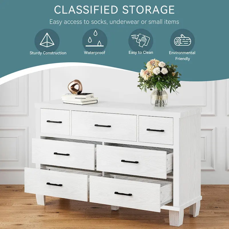 Vintage 6/7 Dresser for Bedroom