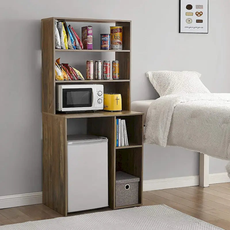 Yak About It - Mini Fridge Dorm Station with Top Shelf by DormCo