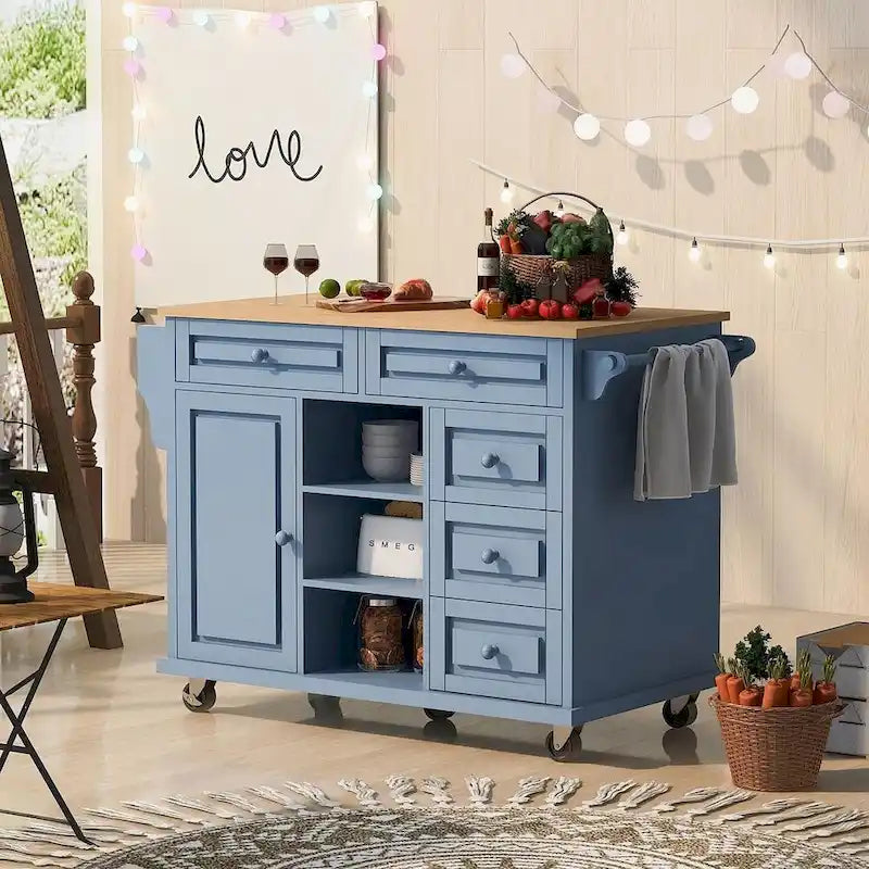 53 Rolling Mobile Island Kitchen Island Cart