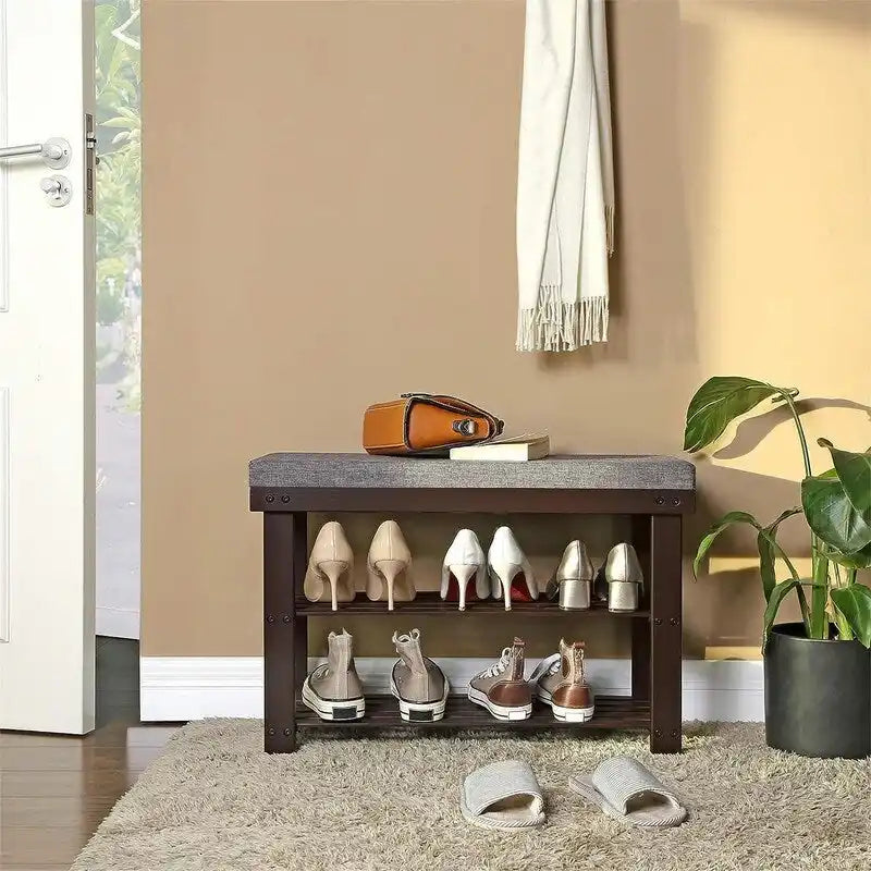 3-Tier Shoe Rack - 11.4D x 28W x 19.3H