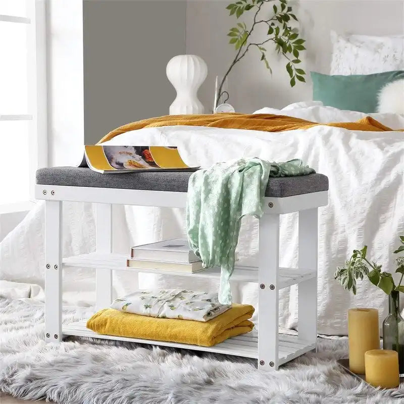 3-Tier Shoe Rack - 11.4D x 28W x 19.3H