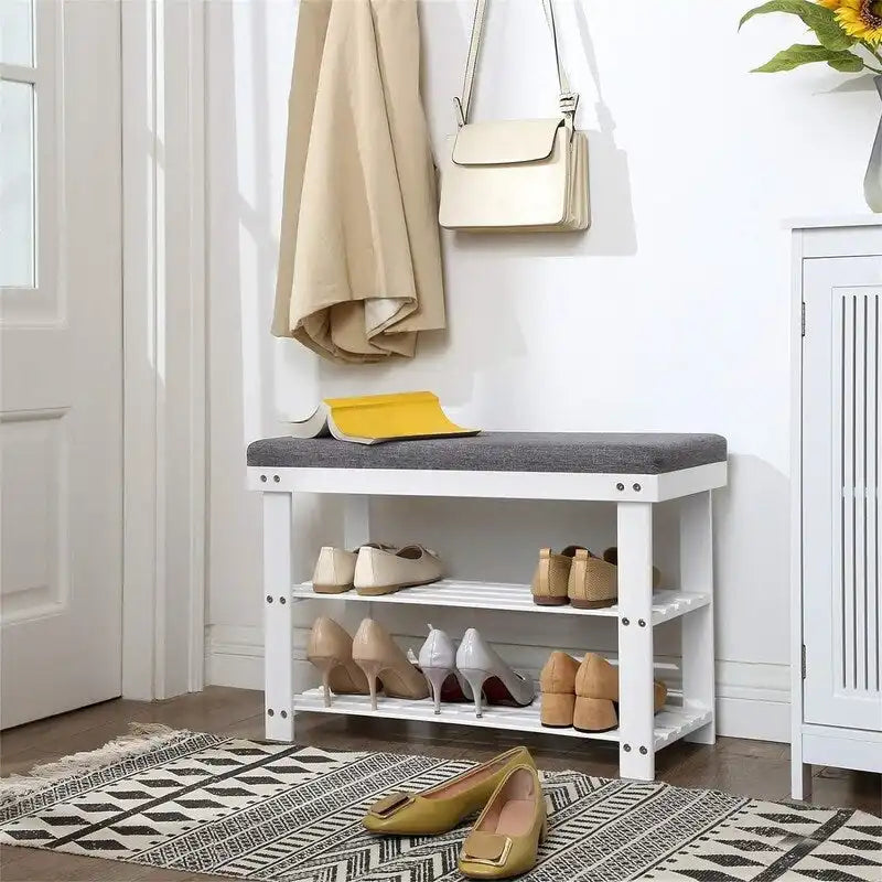 3-Tier Shoe Rack - 11.4D x 28W x 19.3H