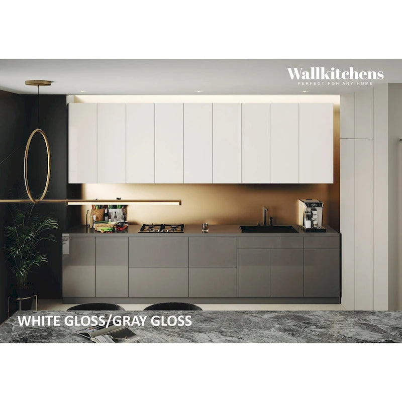 Kitchen Elite Epicure Collection Gray Color Base Size 11Ft Wide - 138x24