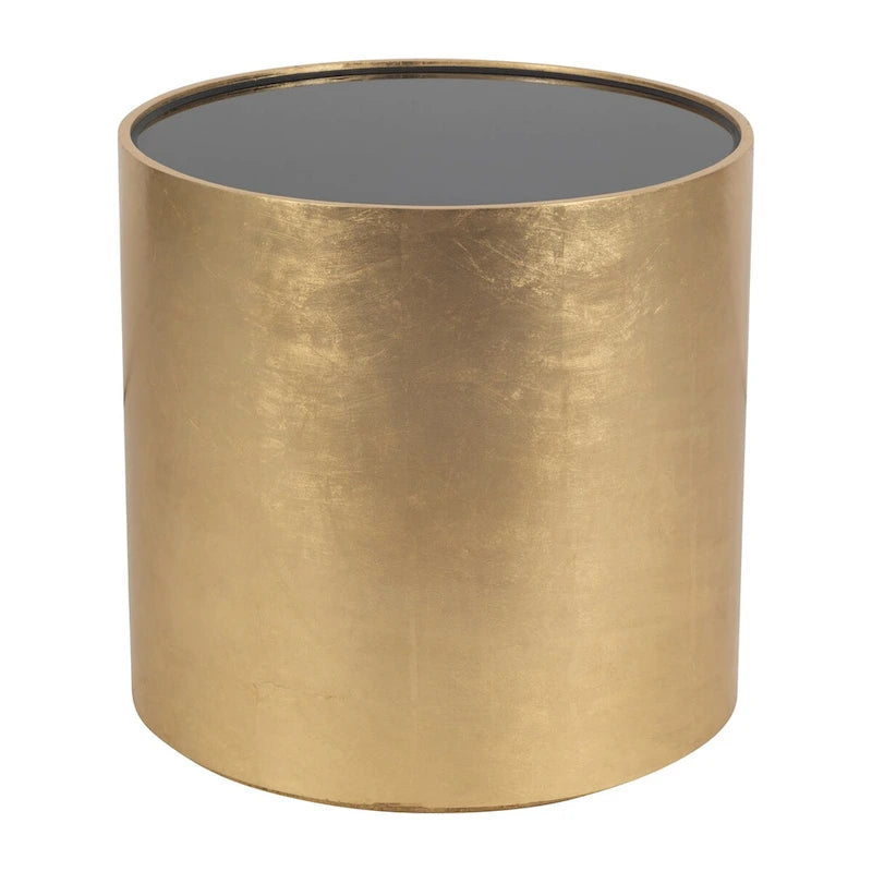 Sagebrook Home Modern Glam Wood Round Glass Coffee and End Table