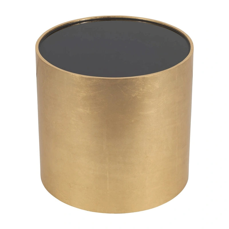 Sagebrook Home Modern Glam Wood Round Glass Coffee and End Table