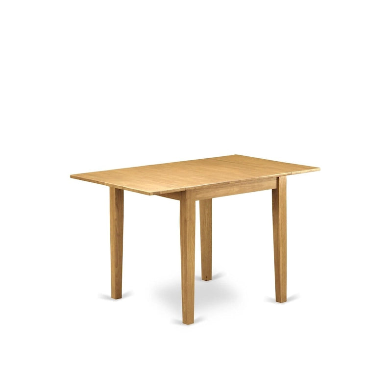East West Furniture Dining Set- a Rectangle Dining Room Table and Kitchen Chairs, Oak (Pieces Option)