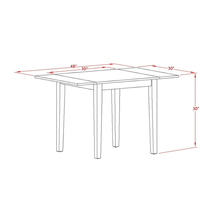 East West Furniture Dining Set- a Rectangle Dining Room Table and Kitchen Chairs, Oak (Pieces Option)
