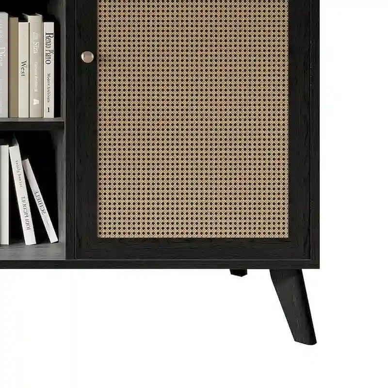 CraftPorch Mid-Century Modern Black SideBoard Cabinet
