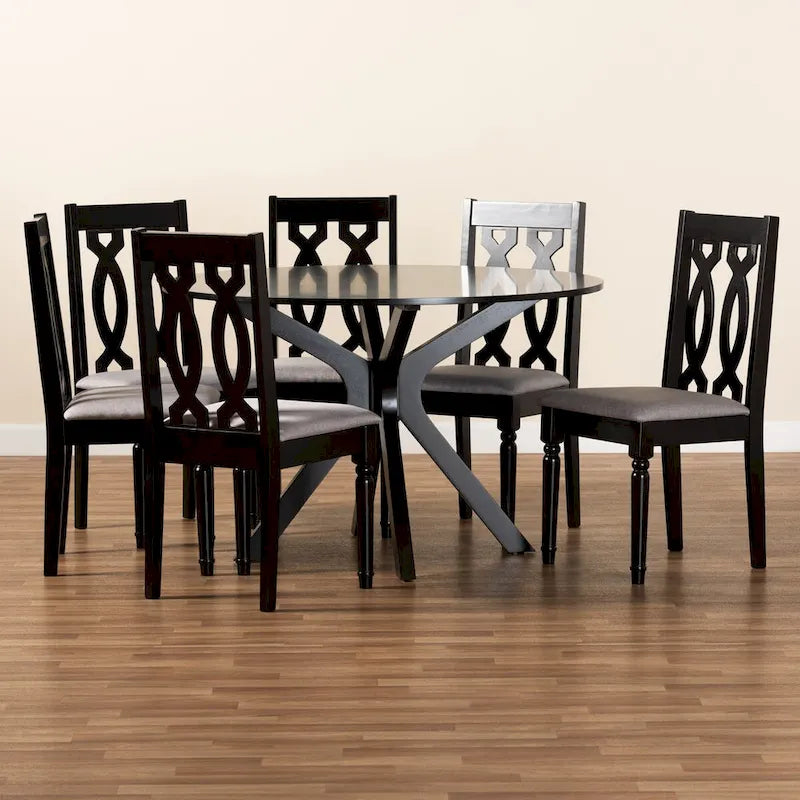 Callie Modern and Contemporary 7-Piece Dining Set