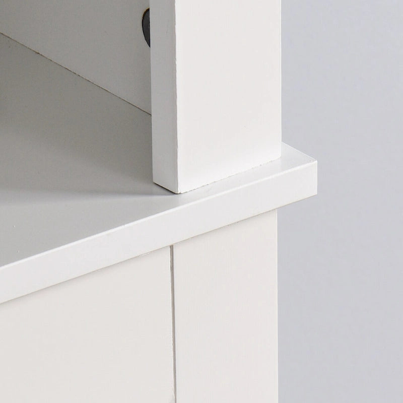Bathroom Wooden Storage Cabinet Over-The-Toilet Space Saver - 23.62 x 7.72 x 67.32 inch