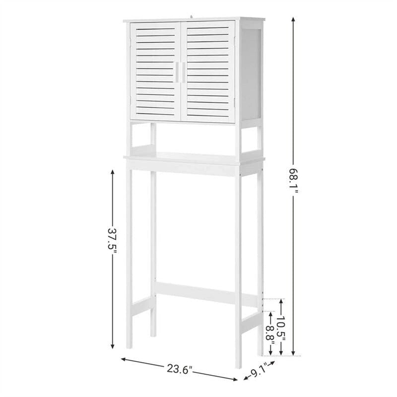 Over the Toilet Storage Cabinet - 9.1D x 23.6W x 68.1H