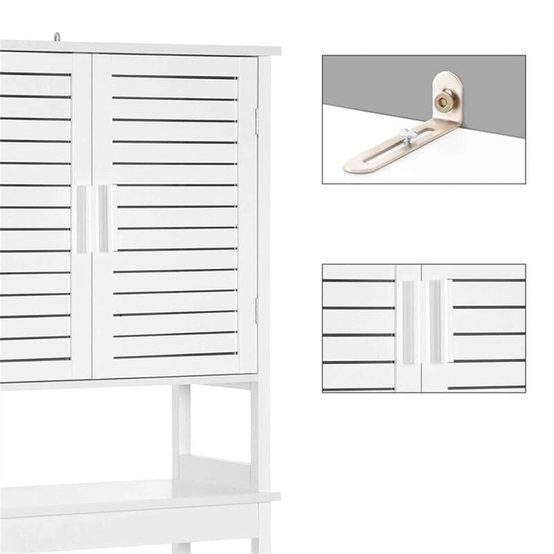 Over the Toilet Storage Cabinet - 9.1D x 23.6W x 68.1H