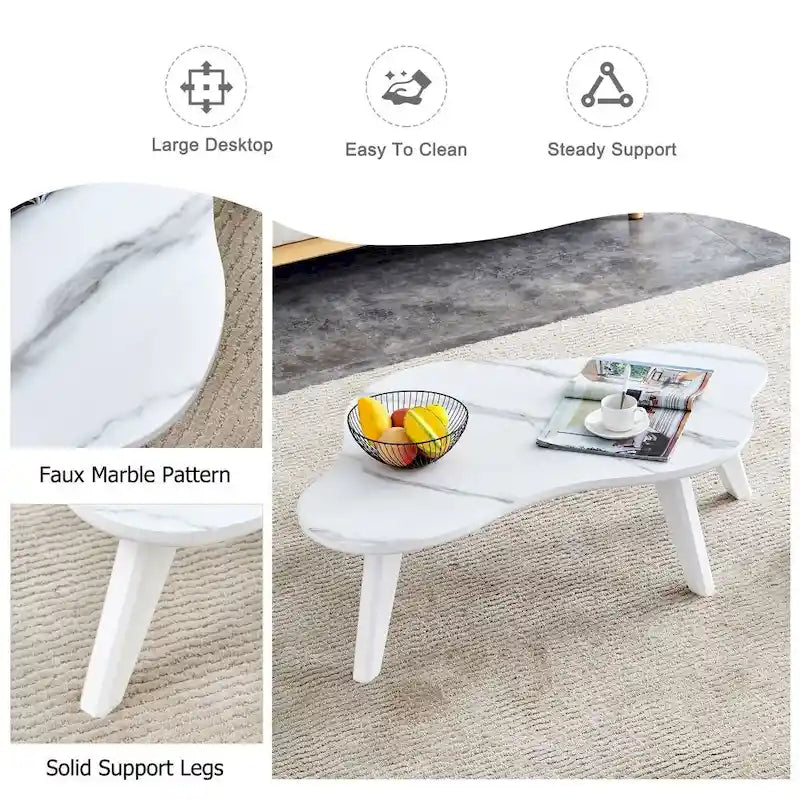 Modern Minimalist Cloud Shape Coffee Table