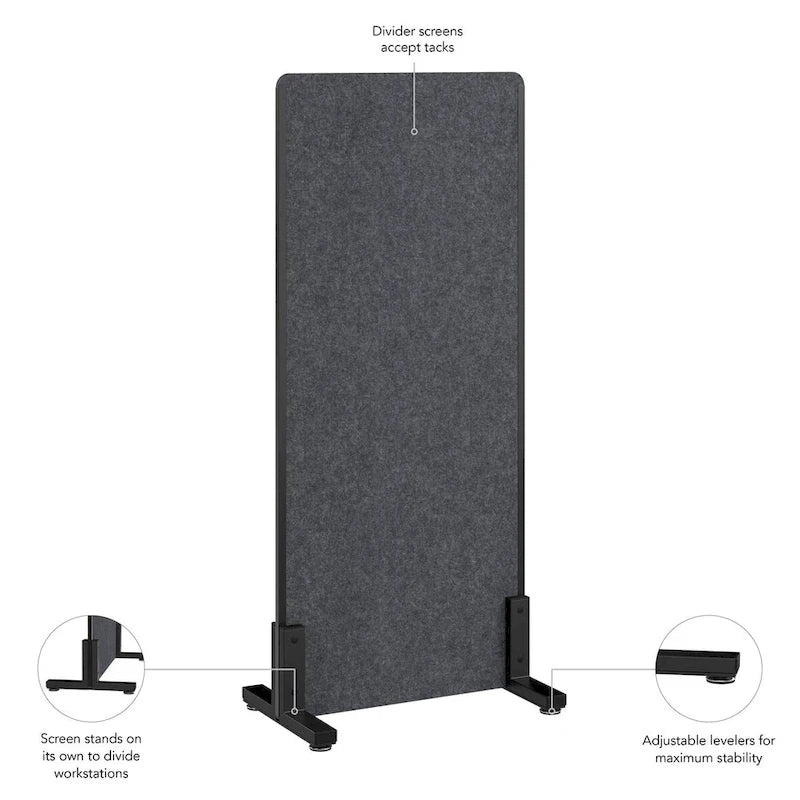 Bush Business Furniture 24W x 55H Freestanding Privacy Screen