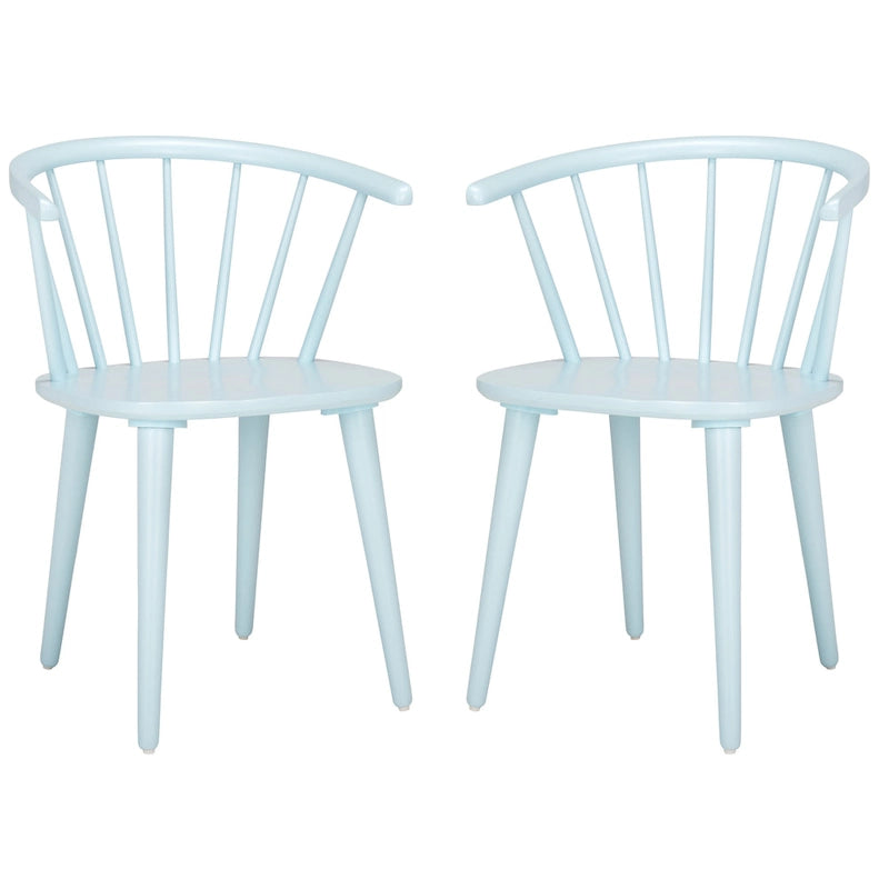 SAFAVIEH Home Blanchard 18-inch Curved Spindle Side Chair [SET of 2] - 21W x 21D x 30H